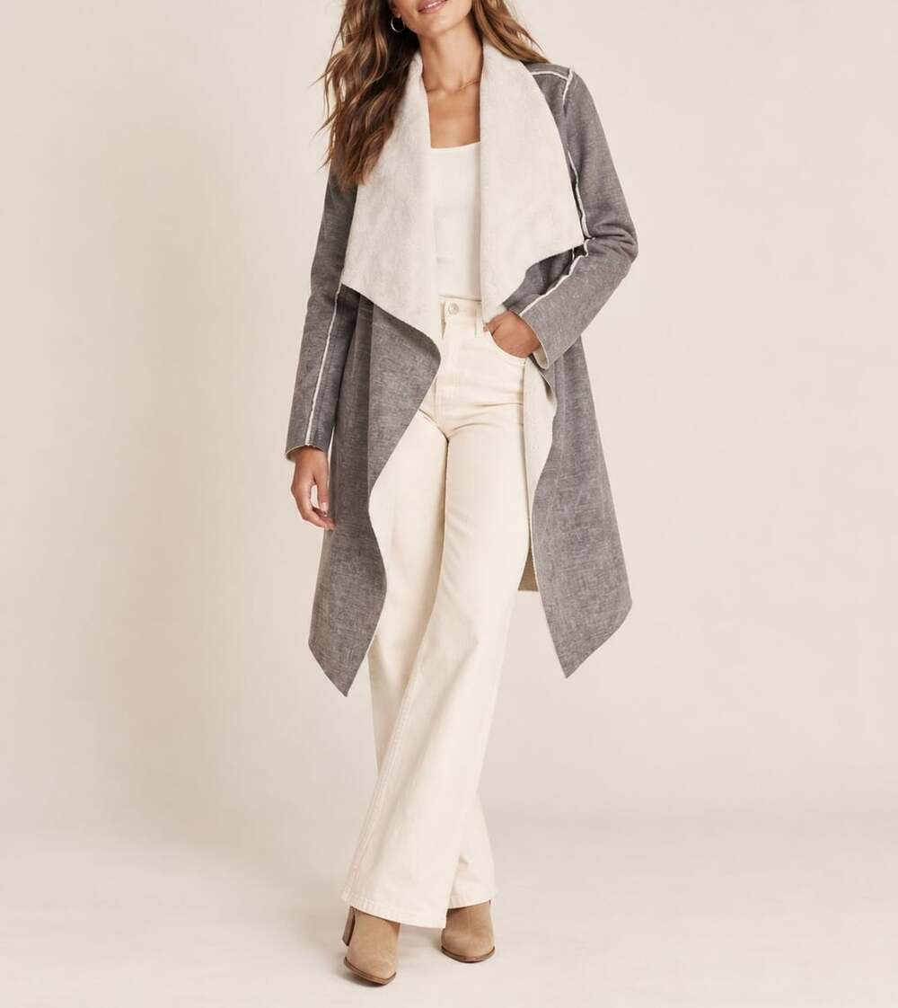 Anthropologie Amadi Sherpa Waterfall Coat XS Petite